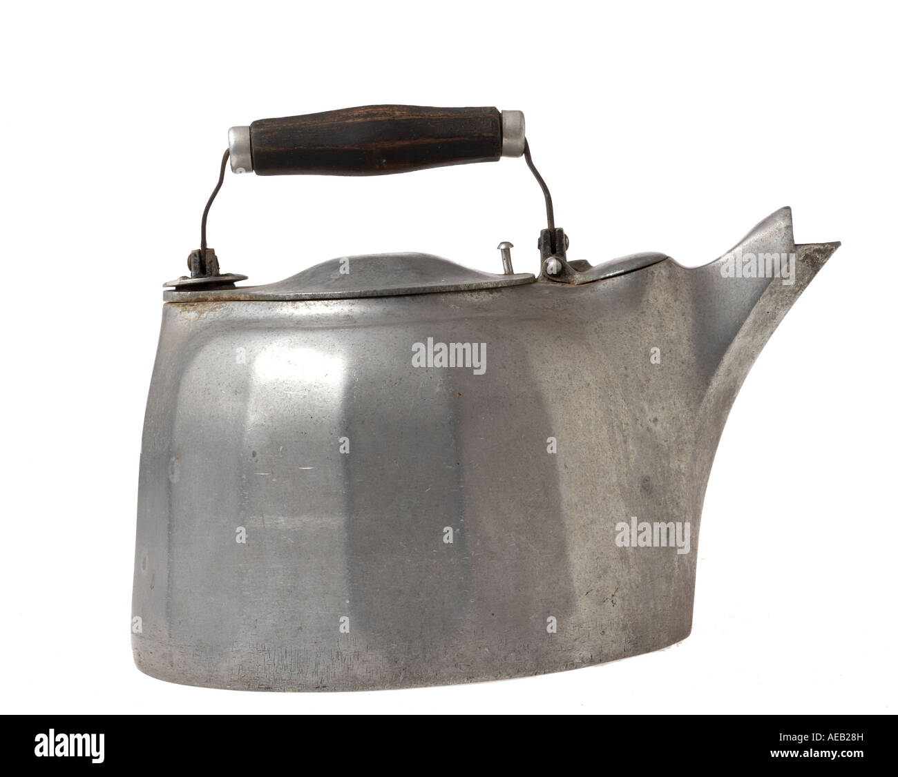 Antique Aluminum Tea Kettle Stock Photo Alamy