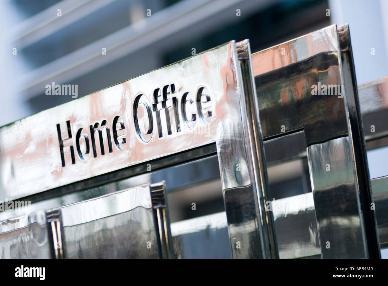 Sign of the Home Office government building in Central London UK Stock