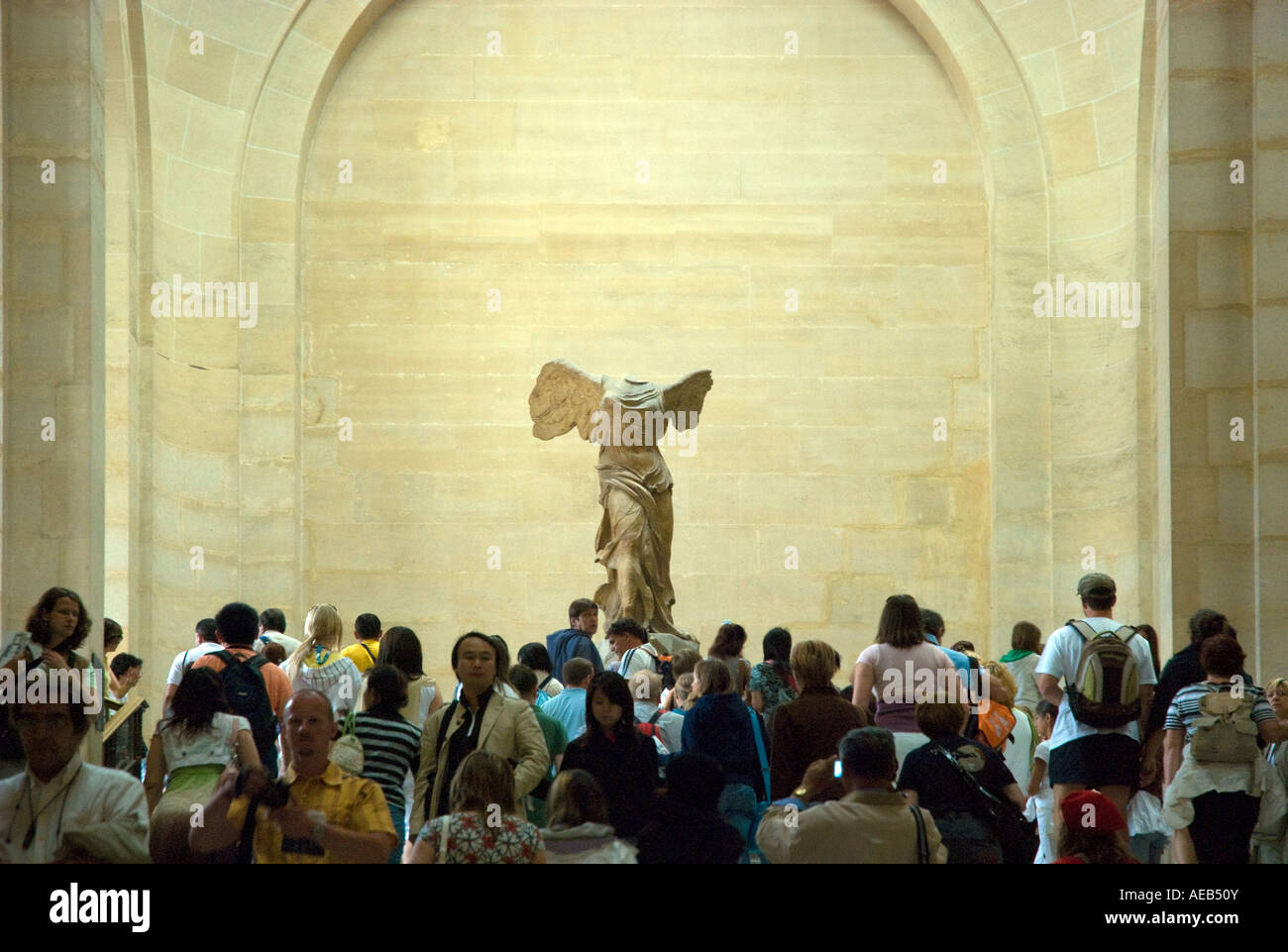 Statue of Nike Louvre museum Paris Stock Photo - Alamy