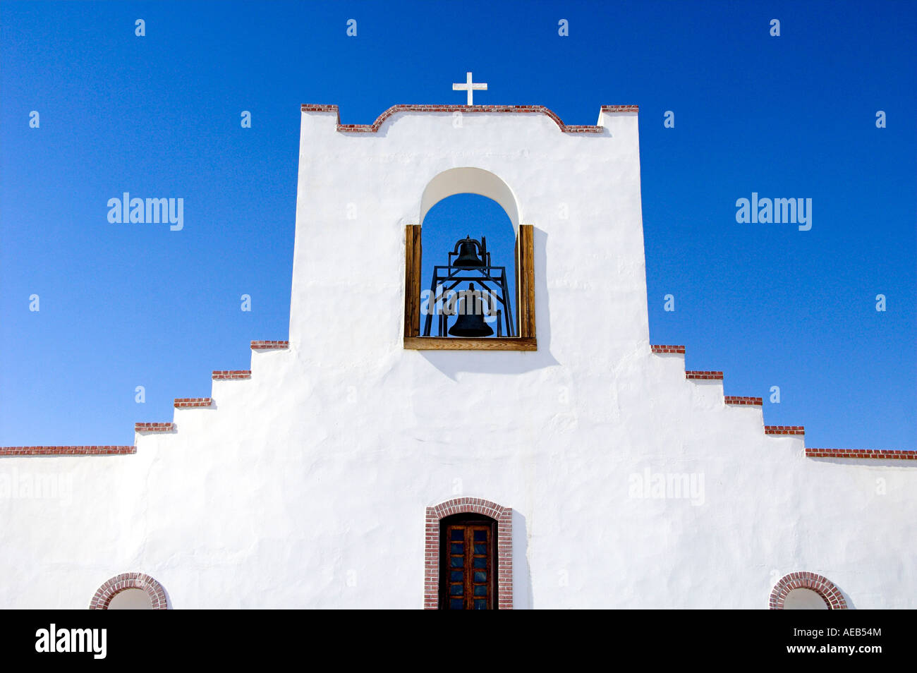 The bell tower of the historic Spanish Mission Nuestra Senora de la