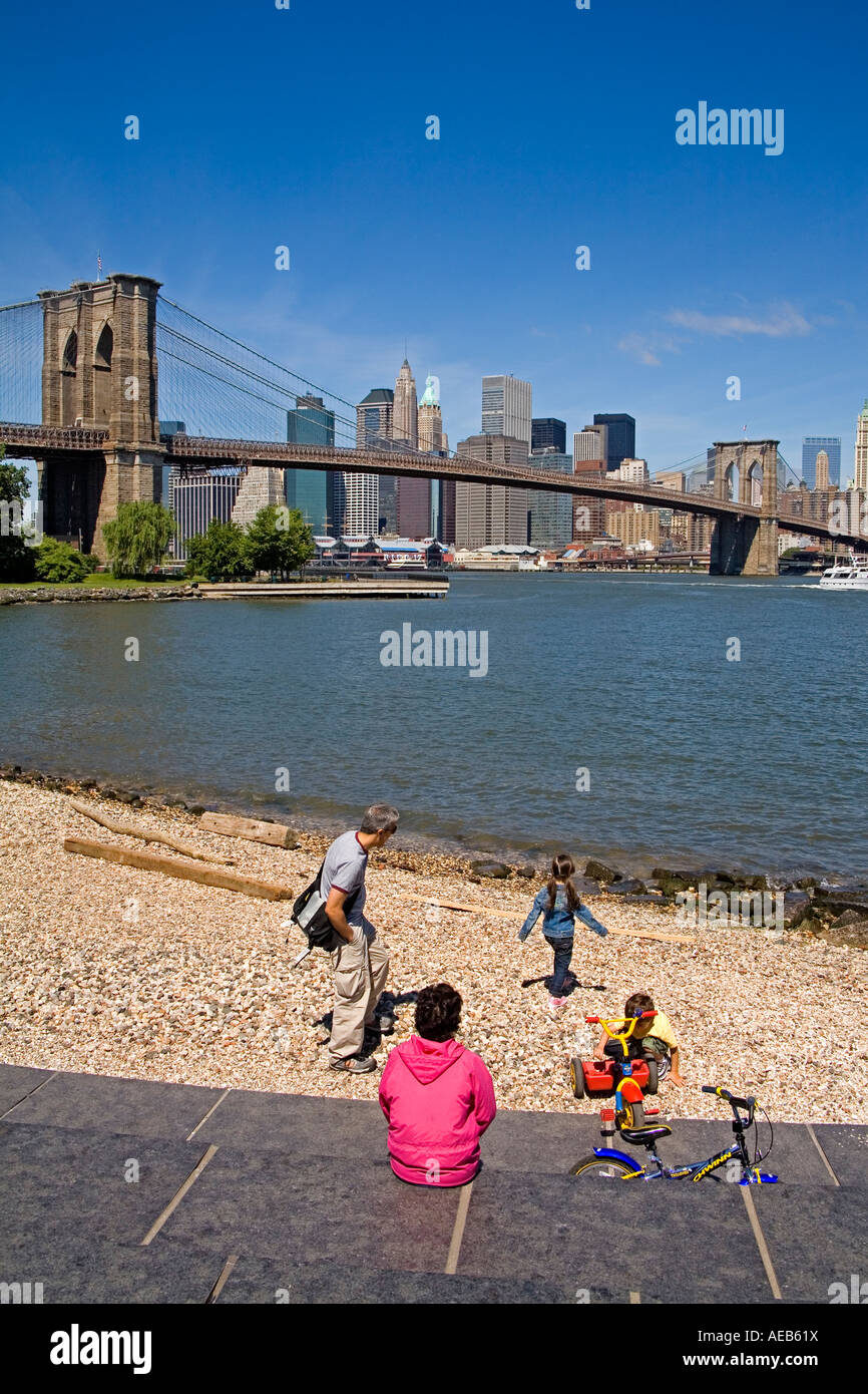 Brooklyn Bridge Park Dumbo District Brooklyn New York City New York USA ...
