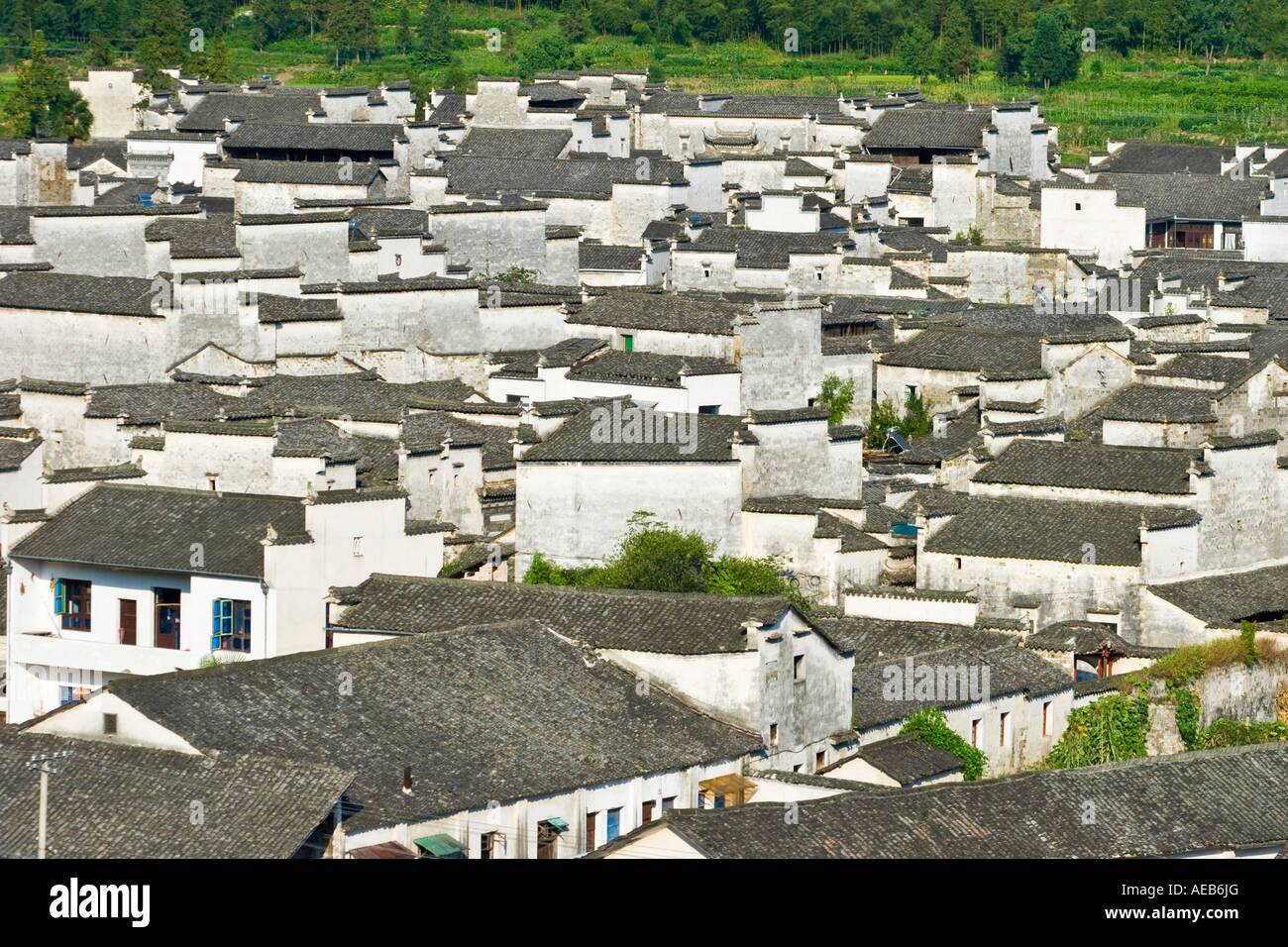 Ancient Huizhou Style Chinese Village Xidi China Stock Photo Alamy