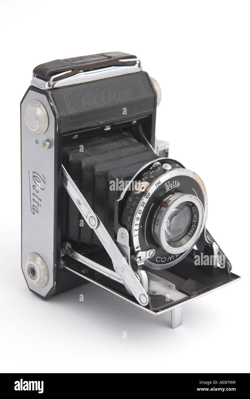 Antique german folding camera hi-res stock photography and images - Alamy