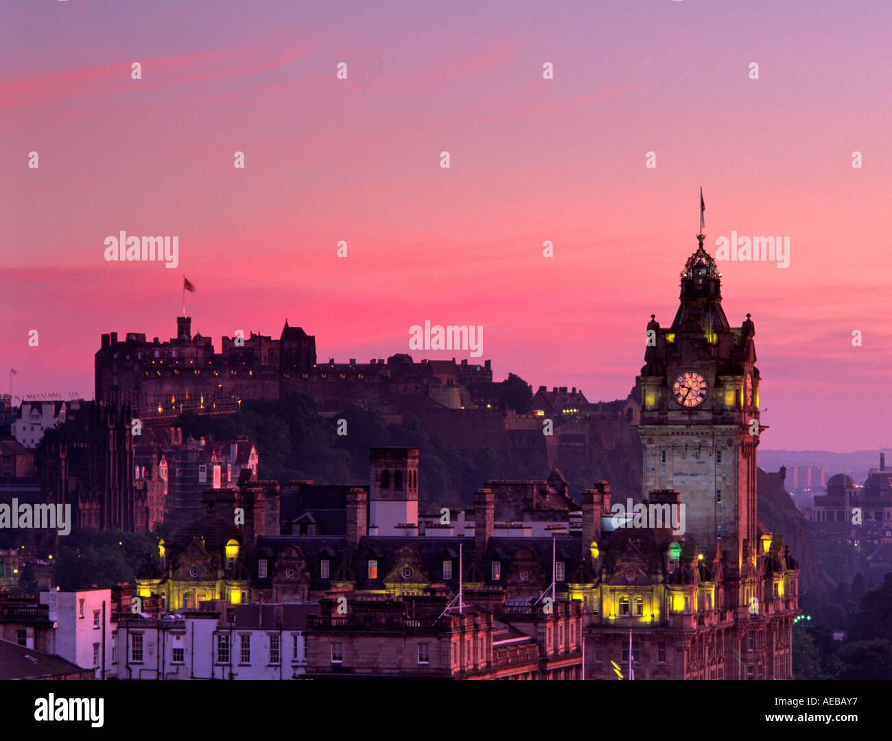 Edinburgh Castle Scotland Stock Photo Alamy
