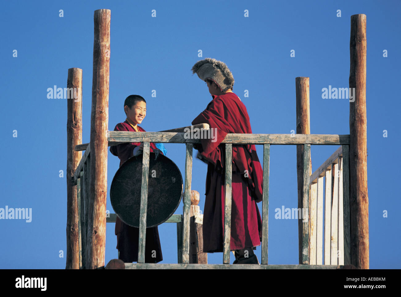 Gandan Khiid Monastery Ulaan Baatar Mongolia Stock Photo