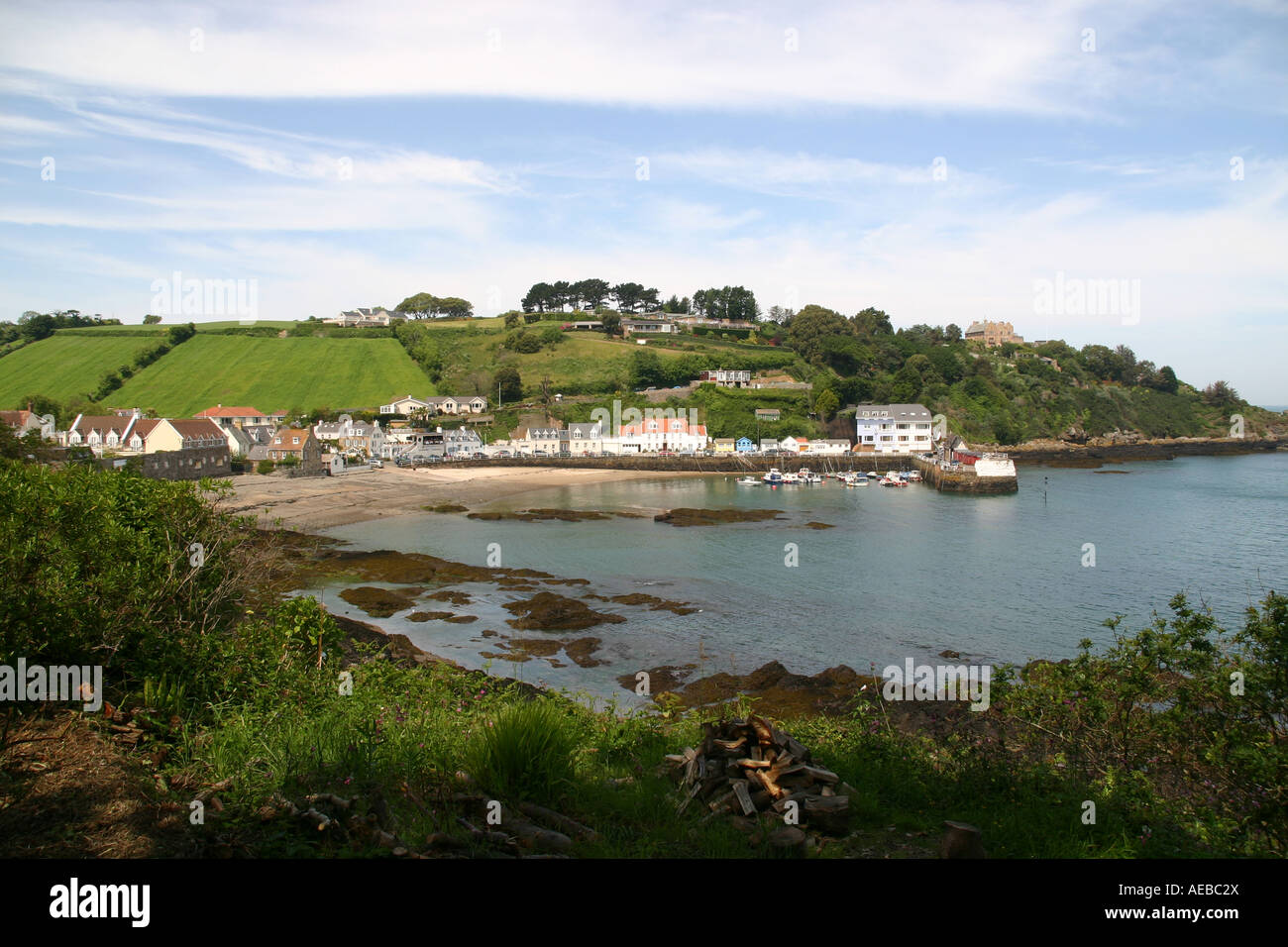 St Rozels Bay Rozel jersey channel island hi-res stock photography and images - Alamy