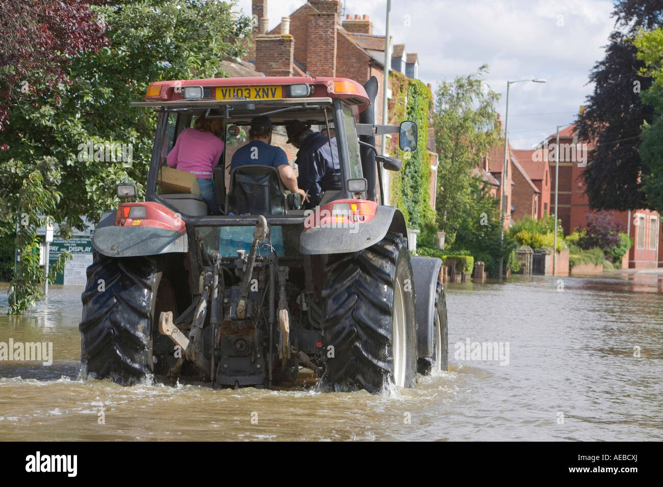 The Tewkesbury floods in summer 2007 Stock Photo