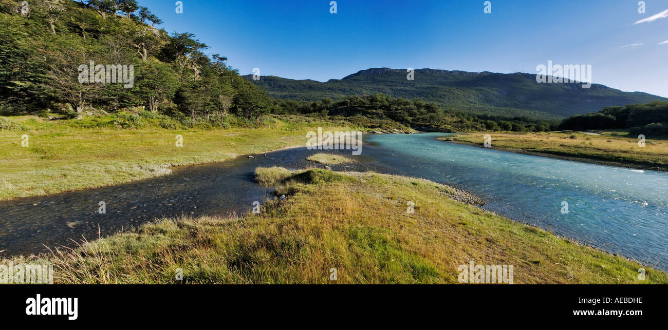 Landscape at Tierra del Fuego National Park Argentina South America Stock Photo
