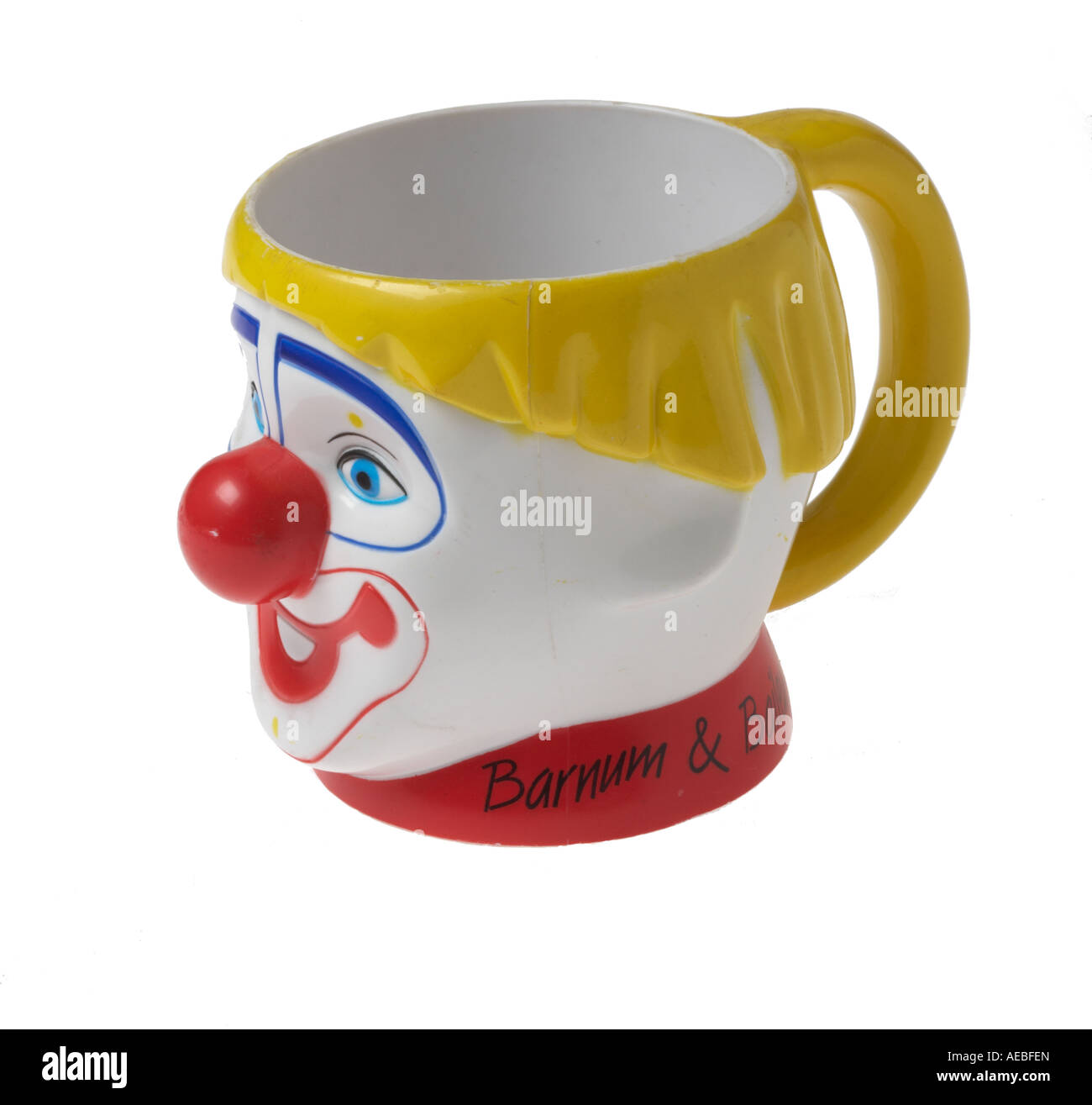 Retro clown mug Stock Photo