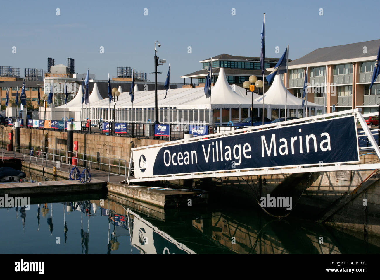 Ocean Village Southampton Yacht Club admiral's quay england uk gb Stock