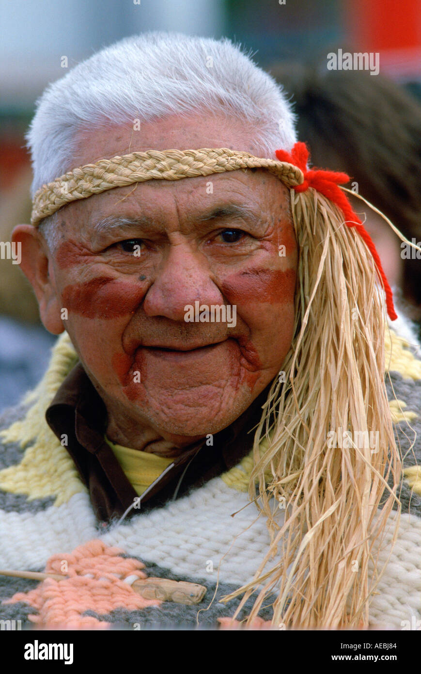 First Nation Canadian male Stock Photo