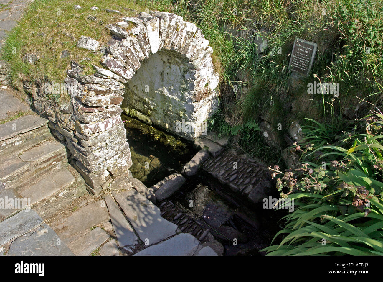 St Non s Well Near St David s Pembrokeshire West Wales Stock Photo