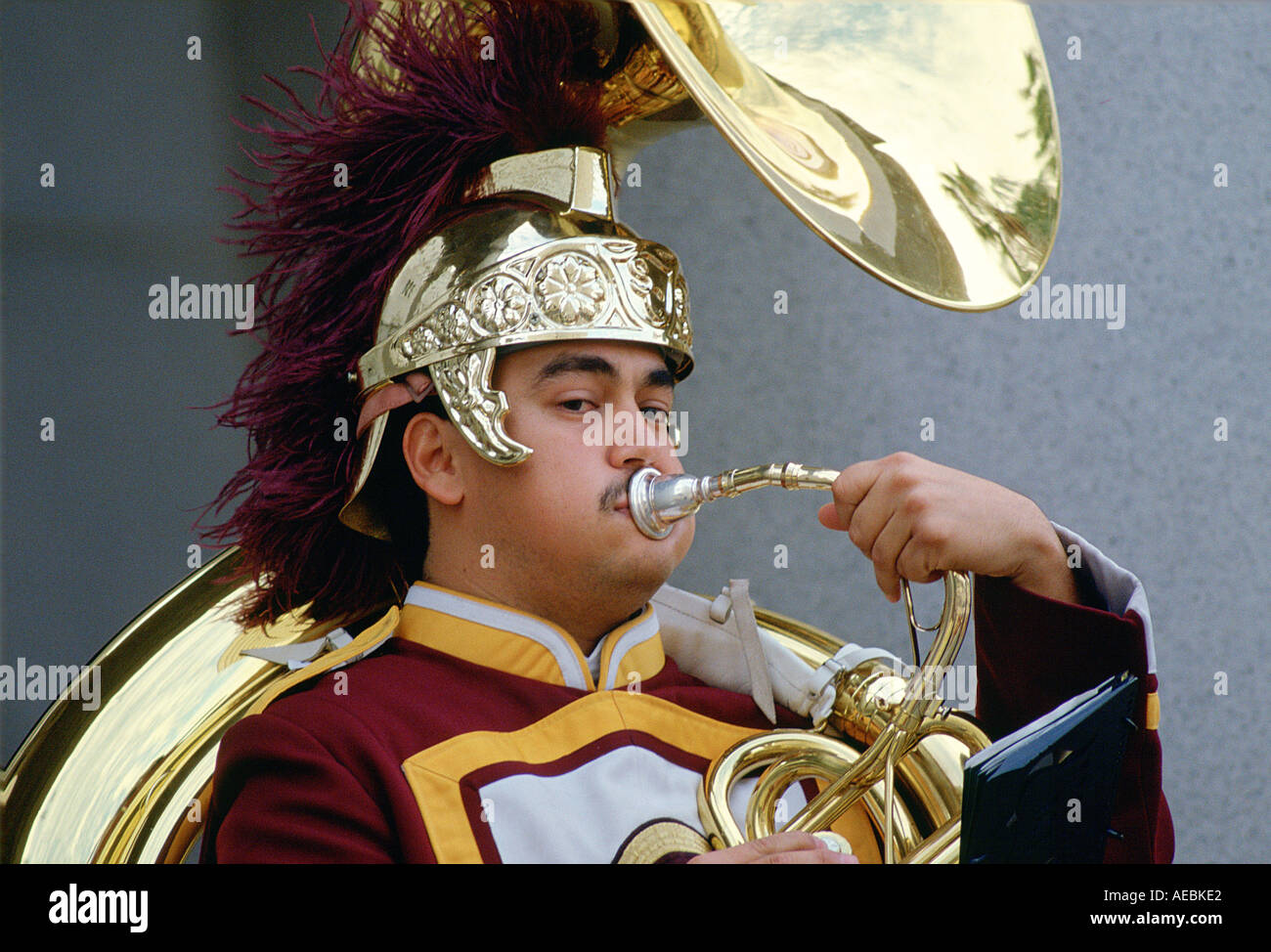 Musician in Los Angeles Stock Photo