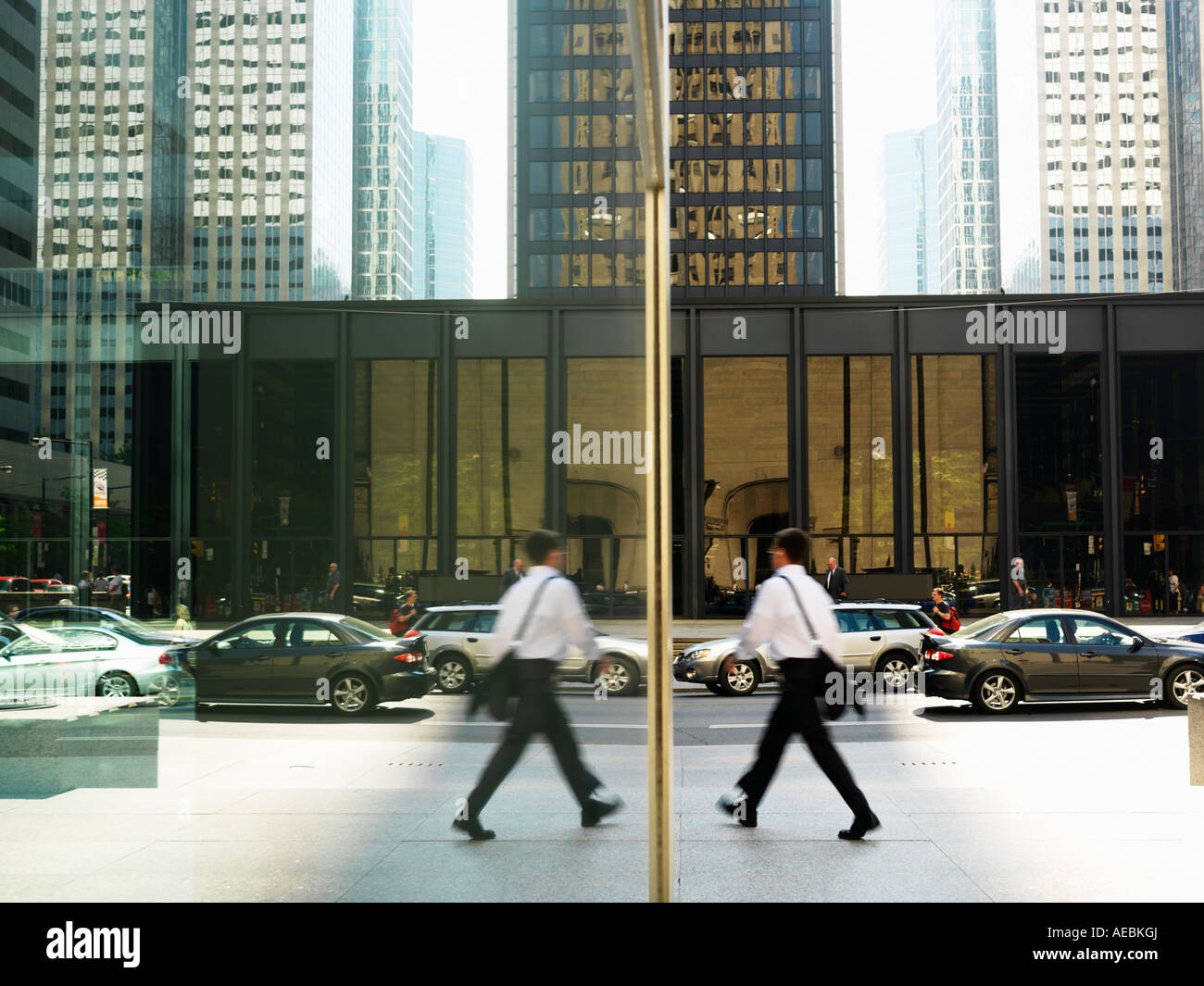 Canada Ontario Toronto pedestrians in the financial district of the city Stock Photo
