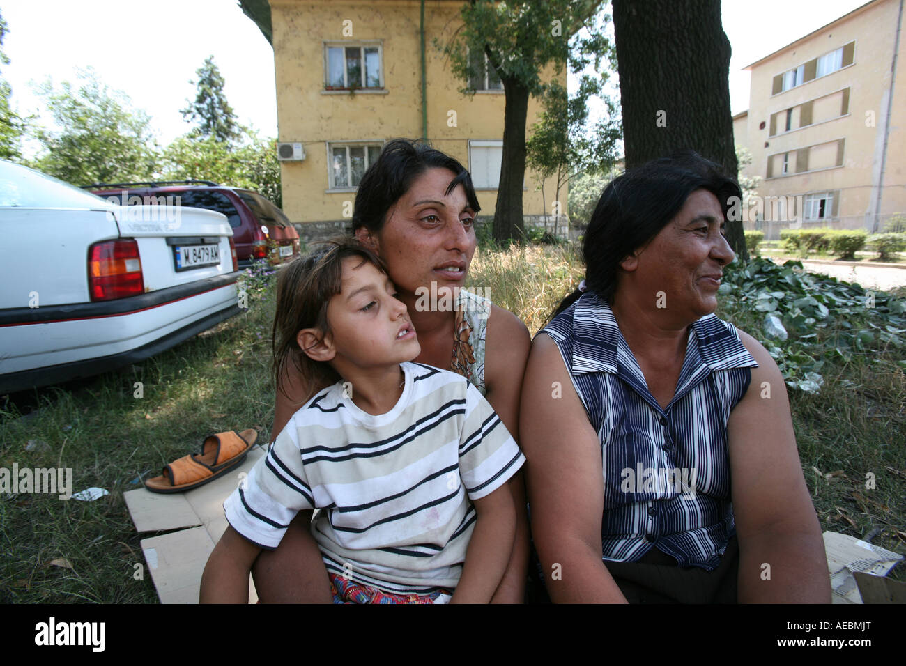 One million gypsies are living in Bulgaria They are being discriminated by ethnic Bulgarians in every part of society Stock Photo