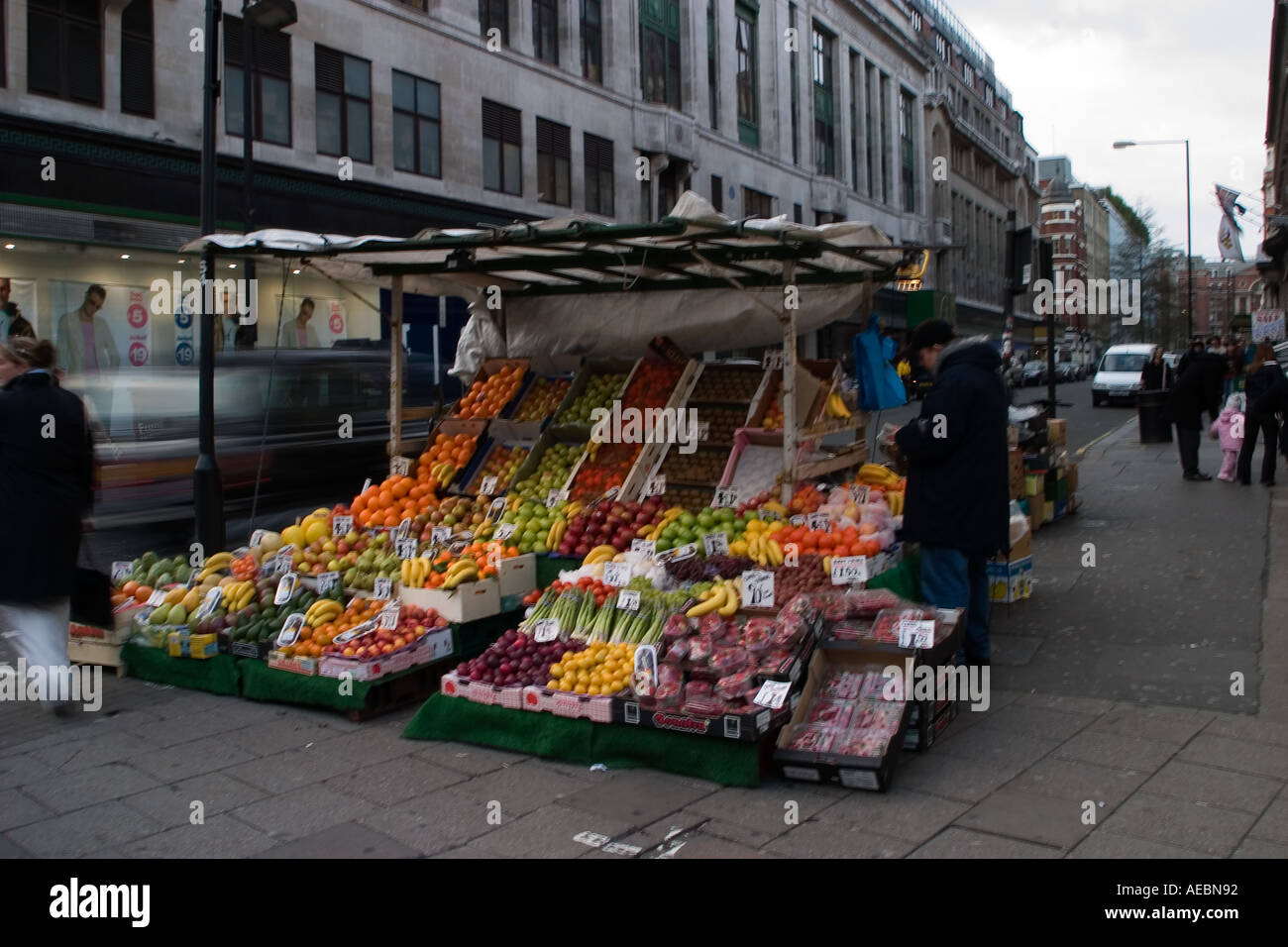 London Street Vendor Stock Photo 4450705 Alamy