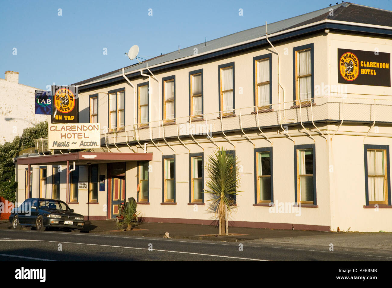 Clarendon Hotel Waverley Taranaki North Island New Zealand Stock Photo