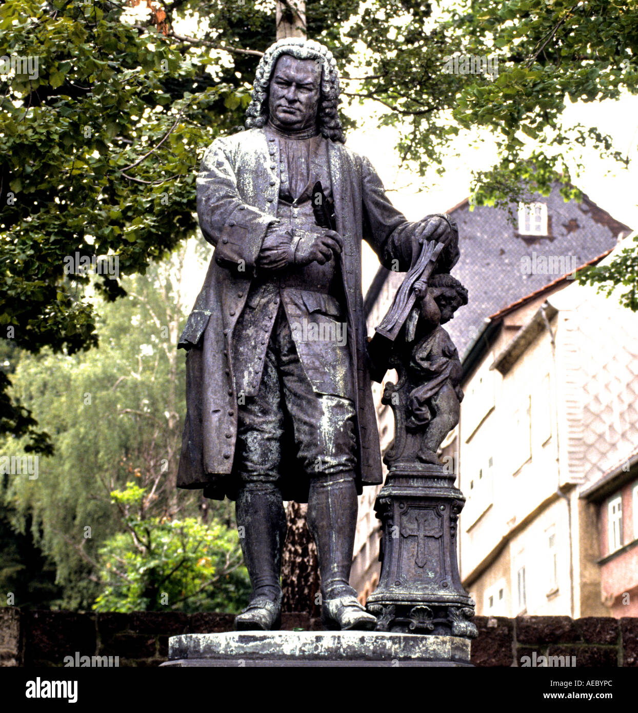 German Statue Bach Eisenach Music Thuringia Germany Stock Photo