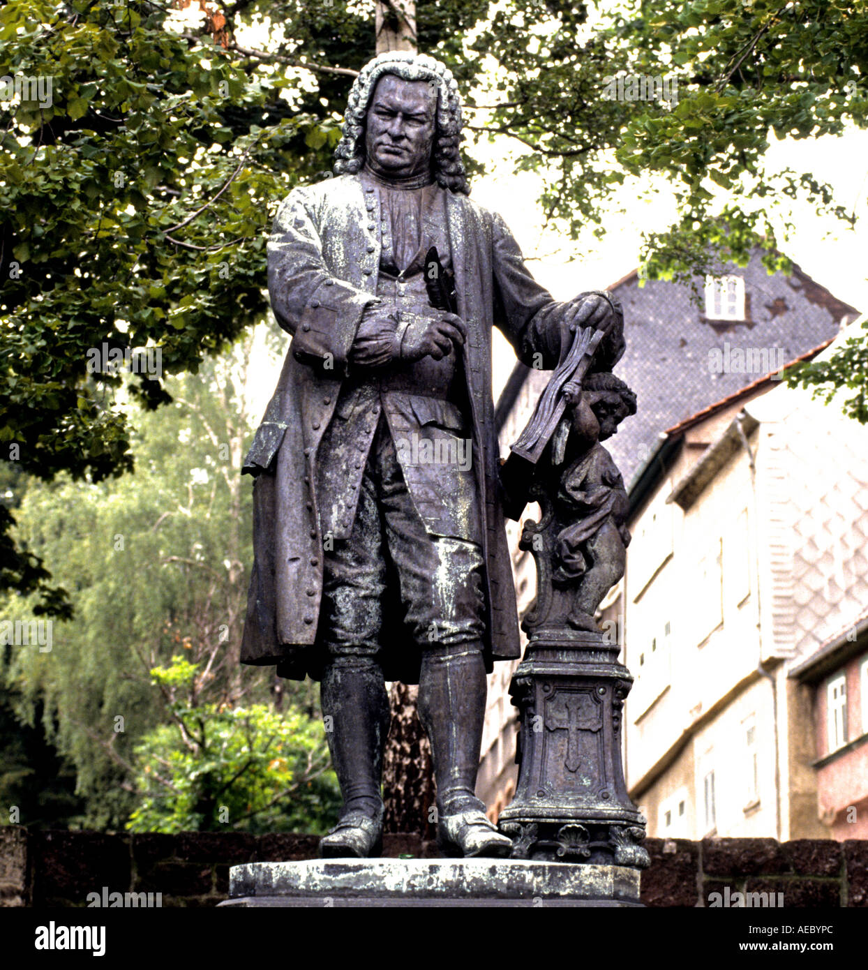 Germany Statue Bach Eisenach Music Thuringia German Stock Photo