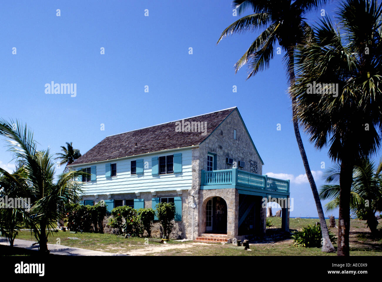 Nassau Bahamas, Bahama bahamas latin caribbean old house Stock Photo