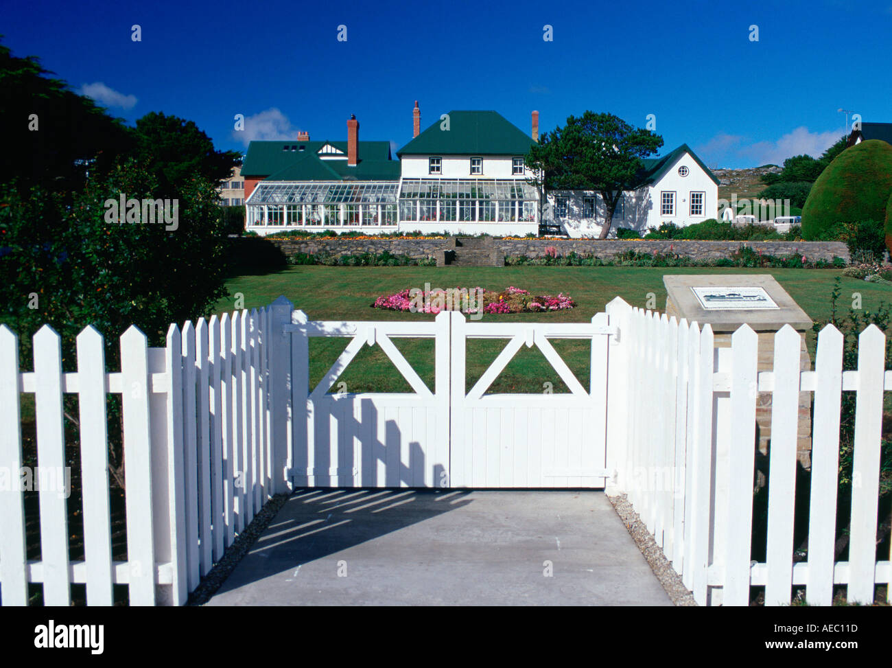 Government House in Port Stanley Falkland Islands Stock Photo