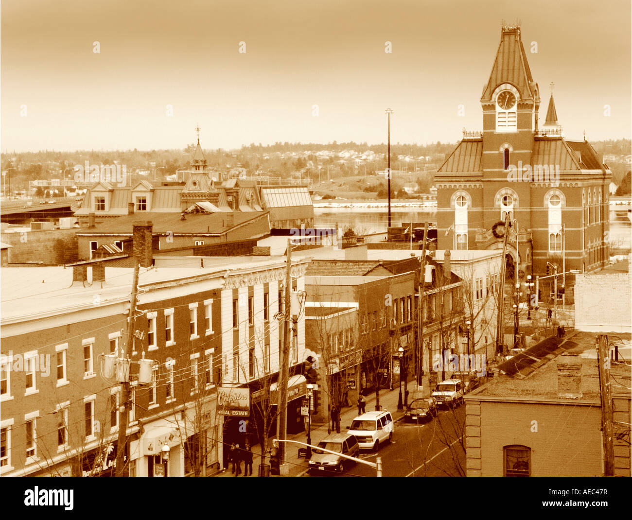 Street View Fredericton Nb York Street And View To The City Hall Fredericton Nb Canada Stock Photo -  Alamy