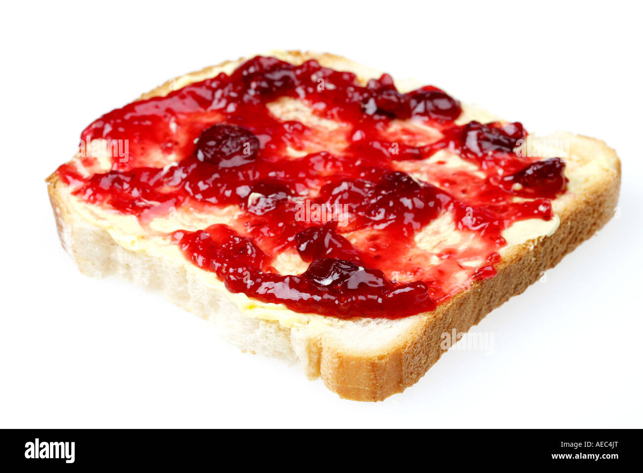 Jam on Toast Stock Photo Alamy
