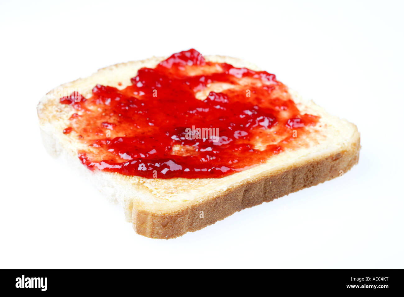 Jam on Toast Stock Photo Alamy