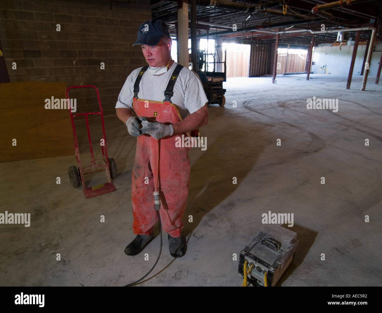 Bill Bergan Quahogger and Cement cutter Stock Photo