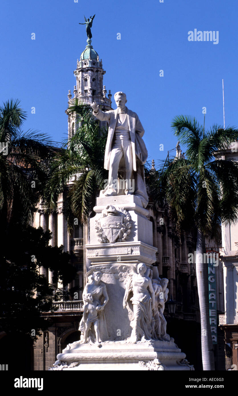 Havana Jose Marti Cuba Cuban Historic History Town City centre Stock Photo