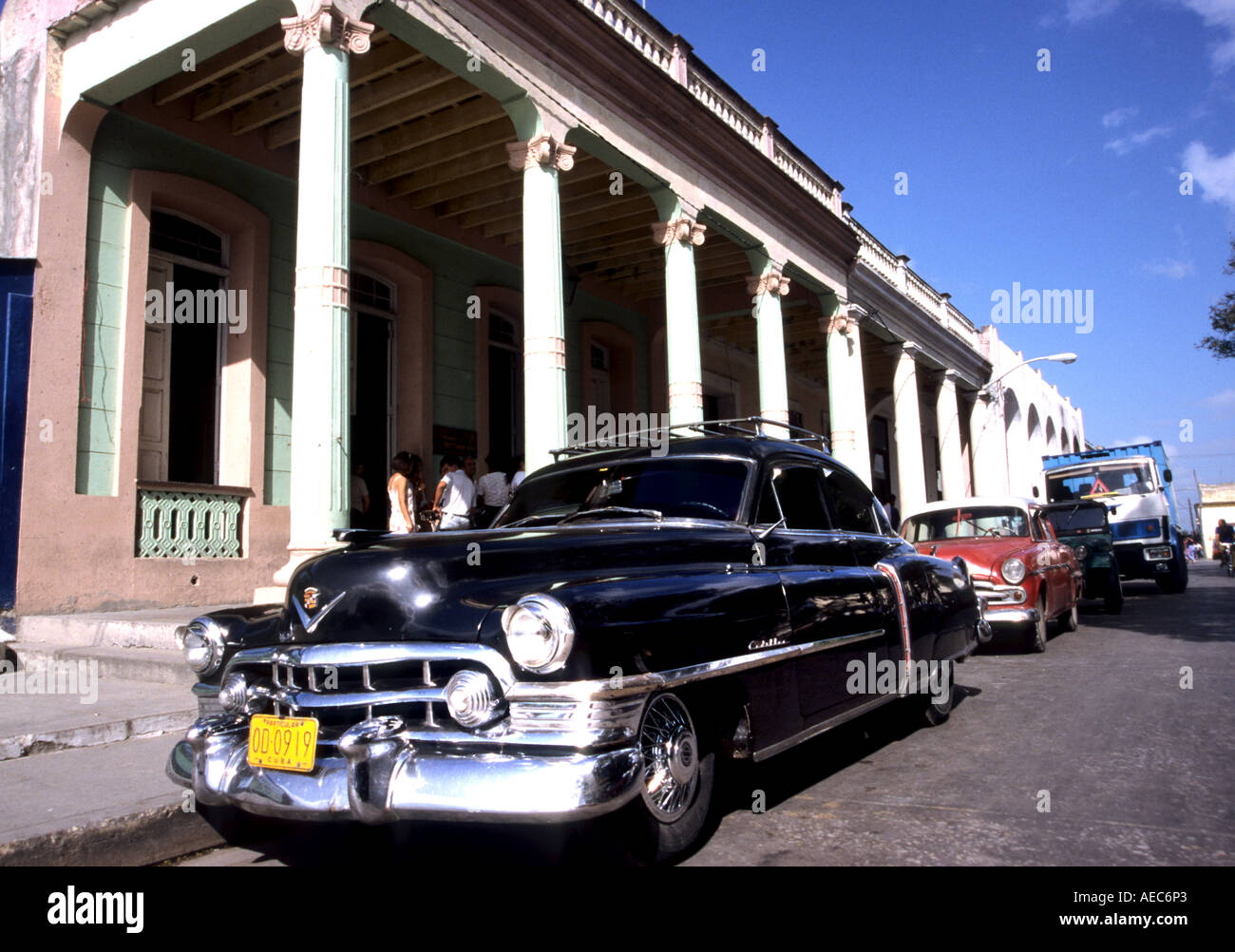 Holguin Cars old timer Transport Havana Taxi Classic American Public Transport Vintage Car Stock Photo