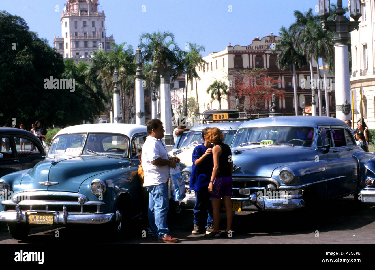 Havana Cars old timer Transport Havana Taxi Classic American Public Transport Vintage Car Stock Photo
