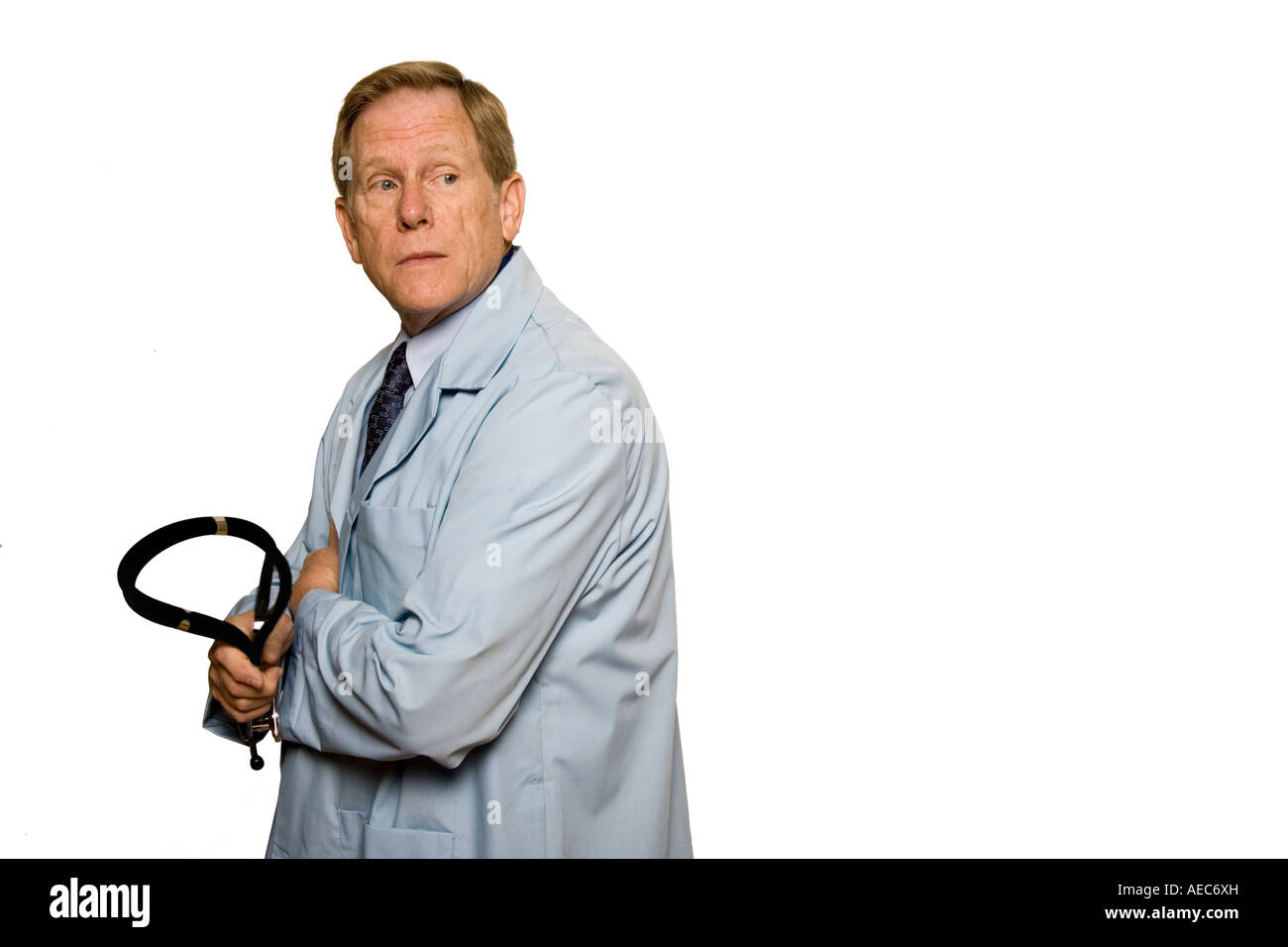 Medical doctor portrait wearing gray jacket Stock Photo Alamy