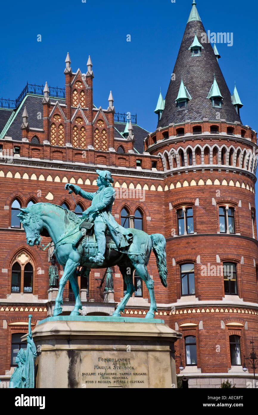 Statue of Magnus Stenbock Swedish military and diplomatic figure town