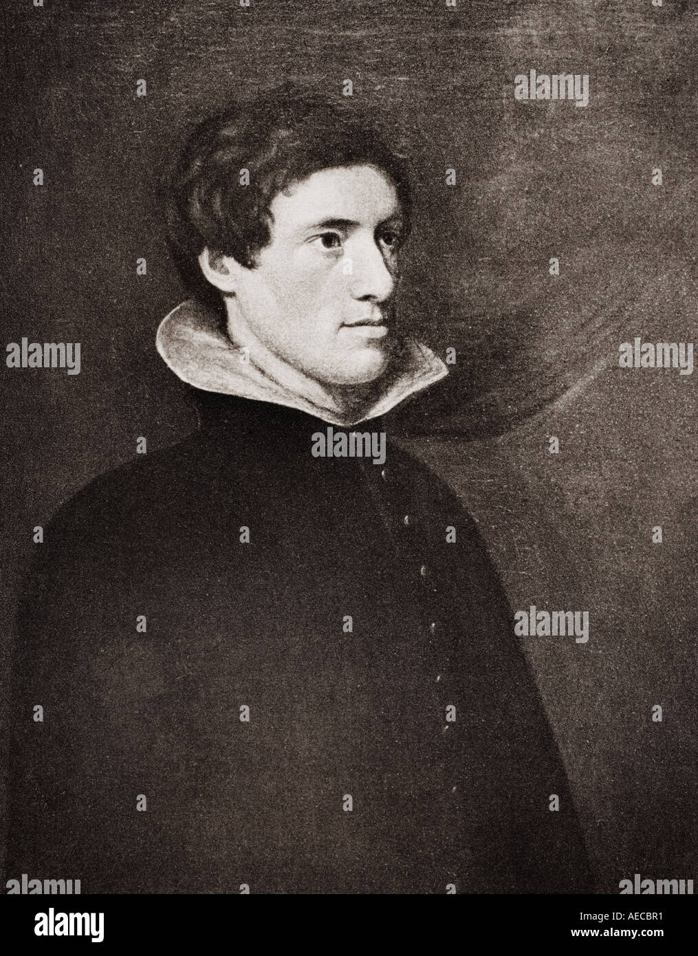 Charles Lamb, 1775 - 1834.  English essayist, poet, and antiquarian, Seen here in his thirtieth year in the dress of a Venetian Senator. Stock Photo