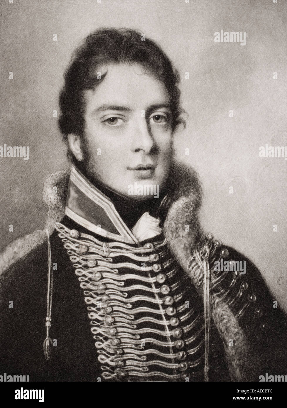Lt General William Warre, 1784 -1853.  British Lieutenant General during the Peninsular War. 1808 - 1812. Stock Photo