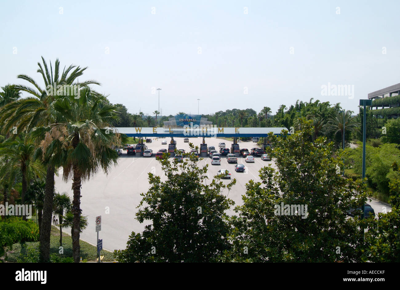 Welcome entrance to Universal Studios Islands of Adventure Florida