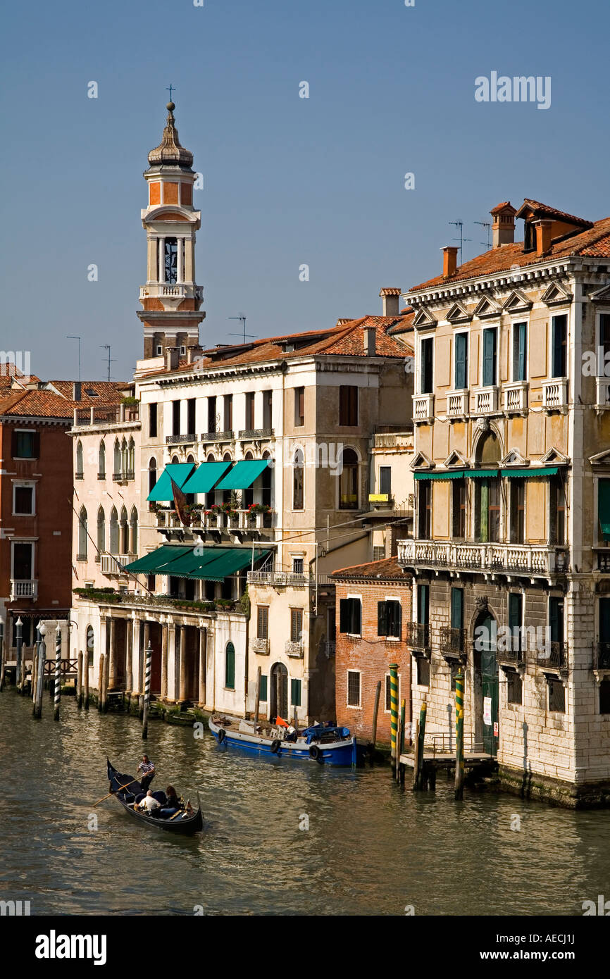 View of Grand Canal from Rialto Bridge Venice Italy Stock Photo - Alamy