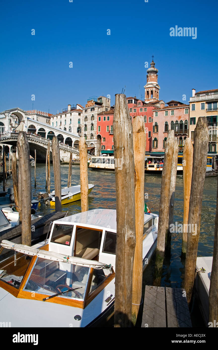 Grand Canal Rialto Bridge Venice Italy Stock Photo - Alamy