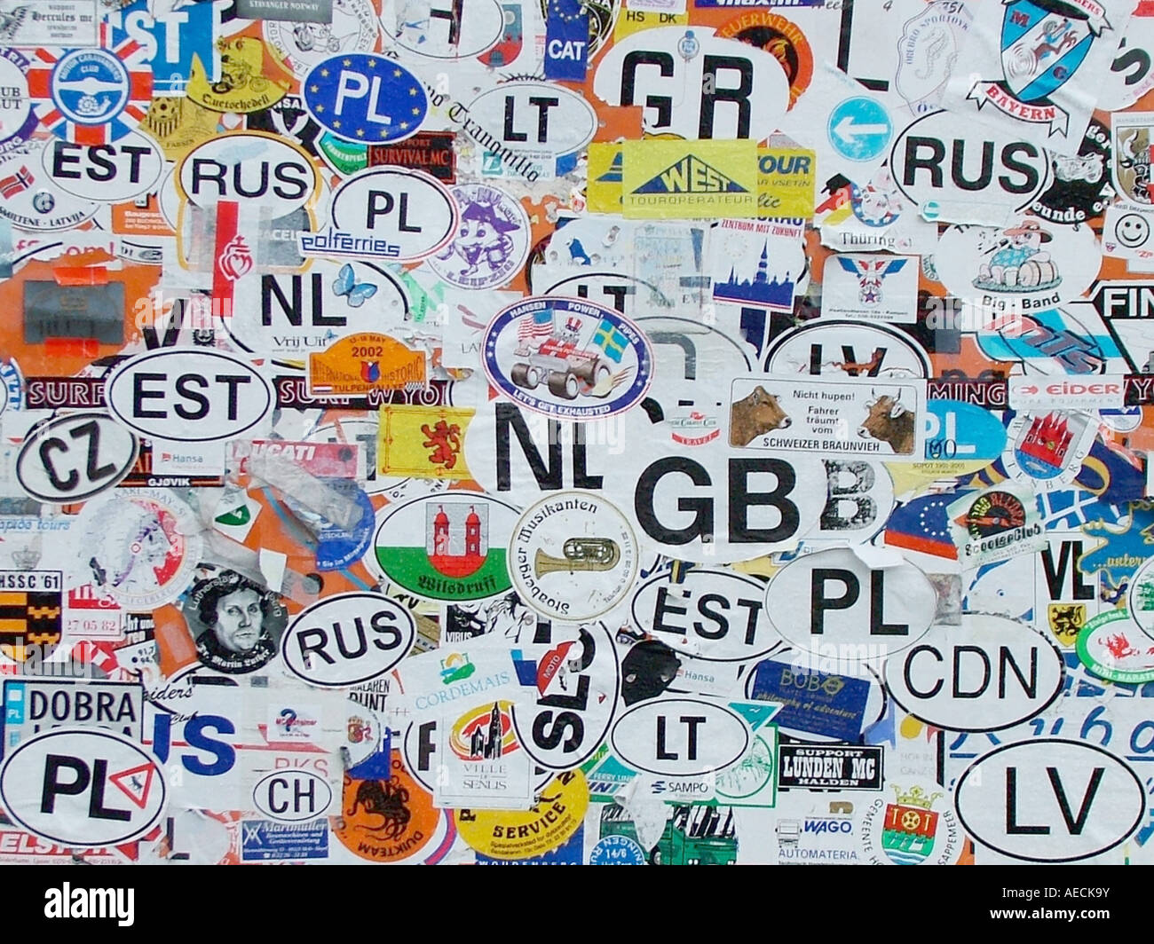 Car+sticker hi-res stock photography and images - Alamy