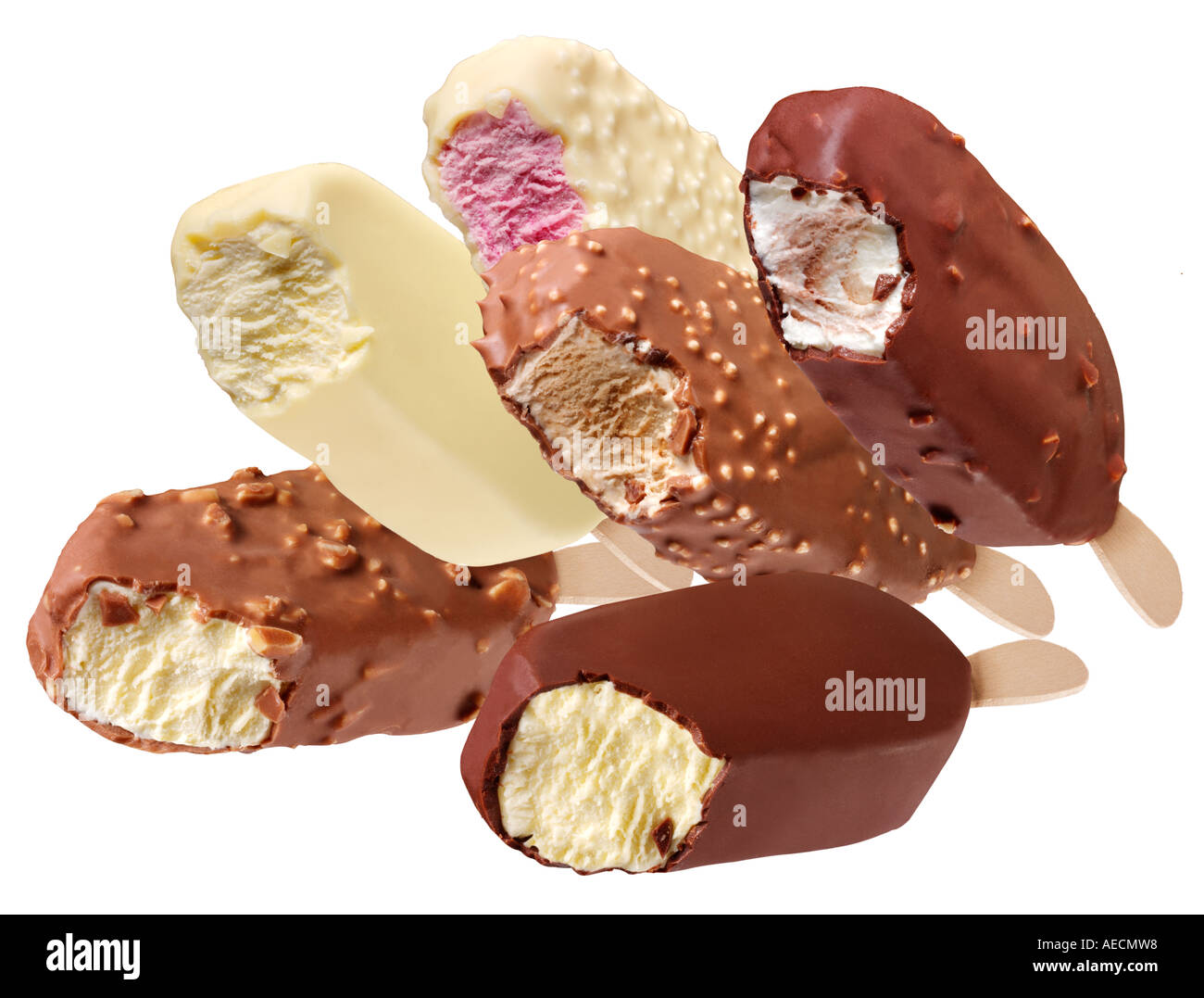 SELECTION OF ICE CREAM BARS CUT OUT Stock Photo Alamy
