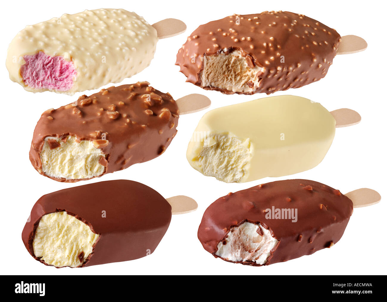 SELECTION OF ICE CREAM BARS CUT OUT Stock Photo Alamy