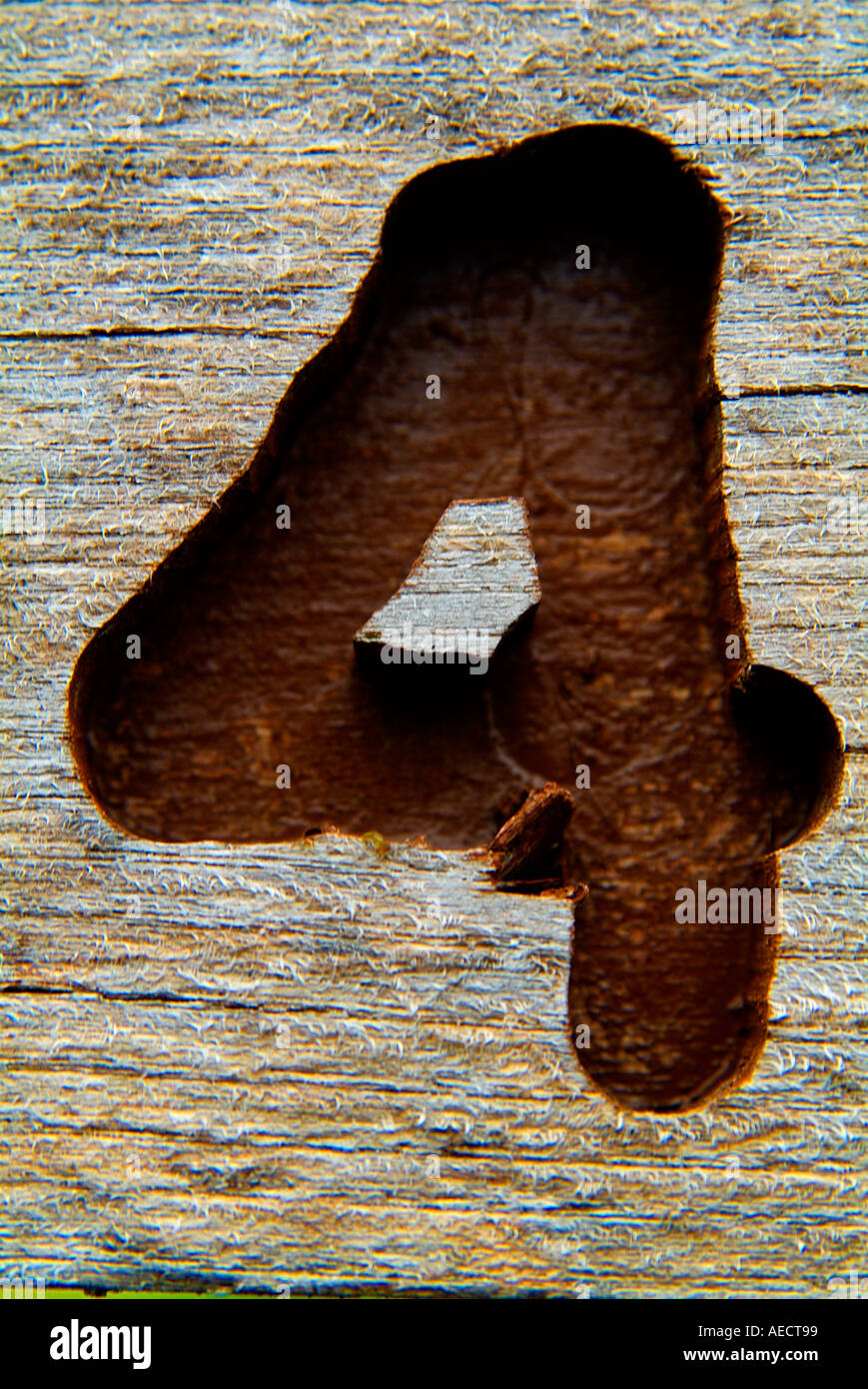 The number 4 Stock Photo Alamy The number 4 Stock Photo Alamy