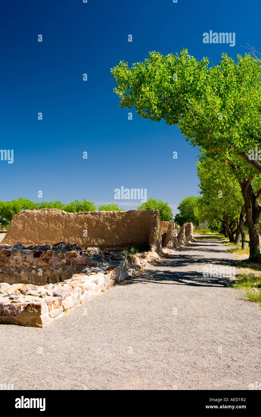 Ruins of Fort Weldon in Radium Springs New Mexico Stock Photo - Alamy