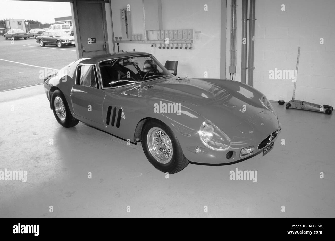 Ferrari 250GTO Berlinetta. Introduced 1962. garage Stock Photo