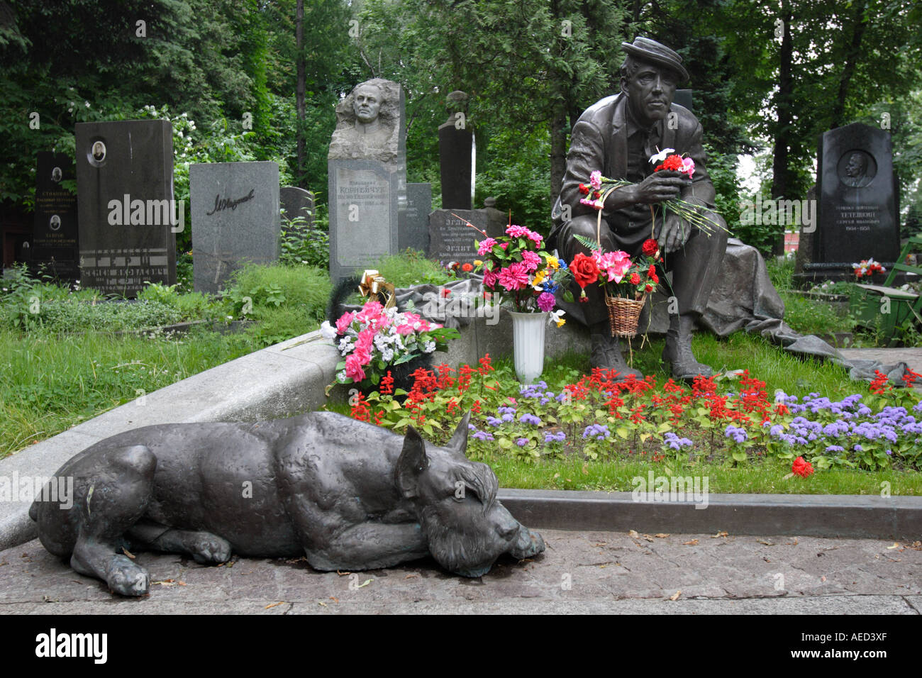 Novodevichy Cemetery, Moscow, Russia Stock Photo
