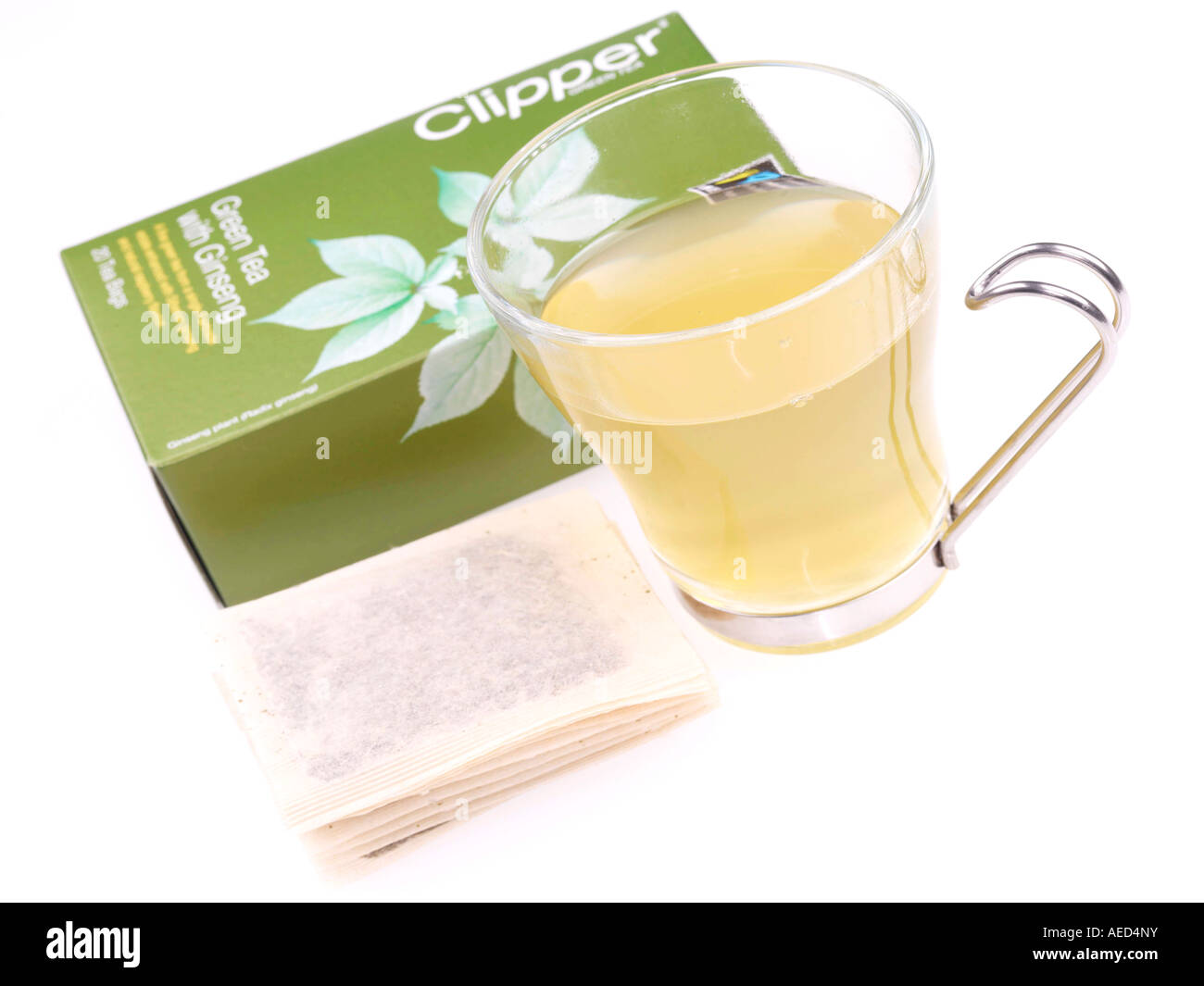 Green Tea with Ginseng Stock Photo Alamy
