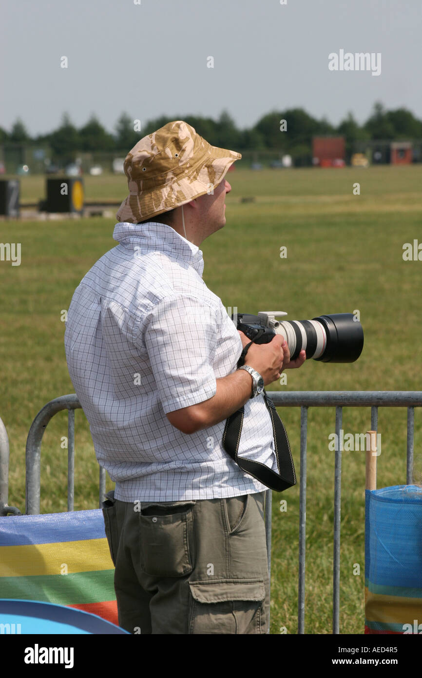 photographer at Royal Air Force Waddington International Air Stock Photo