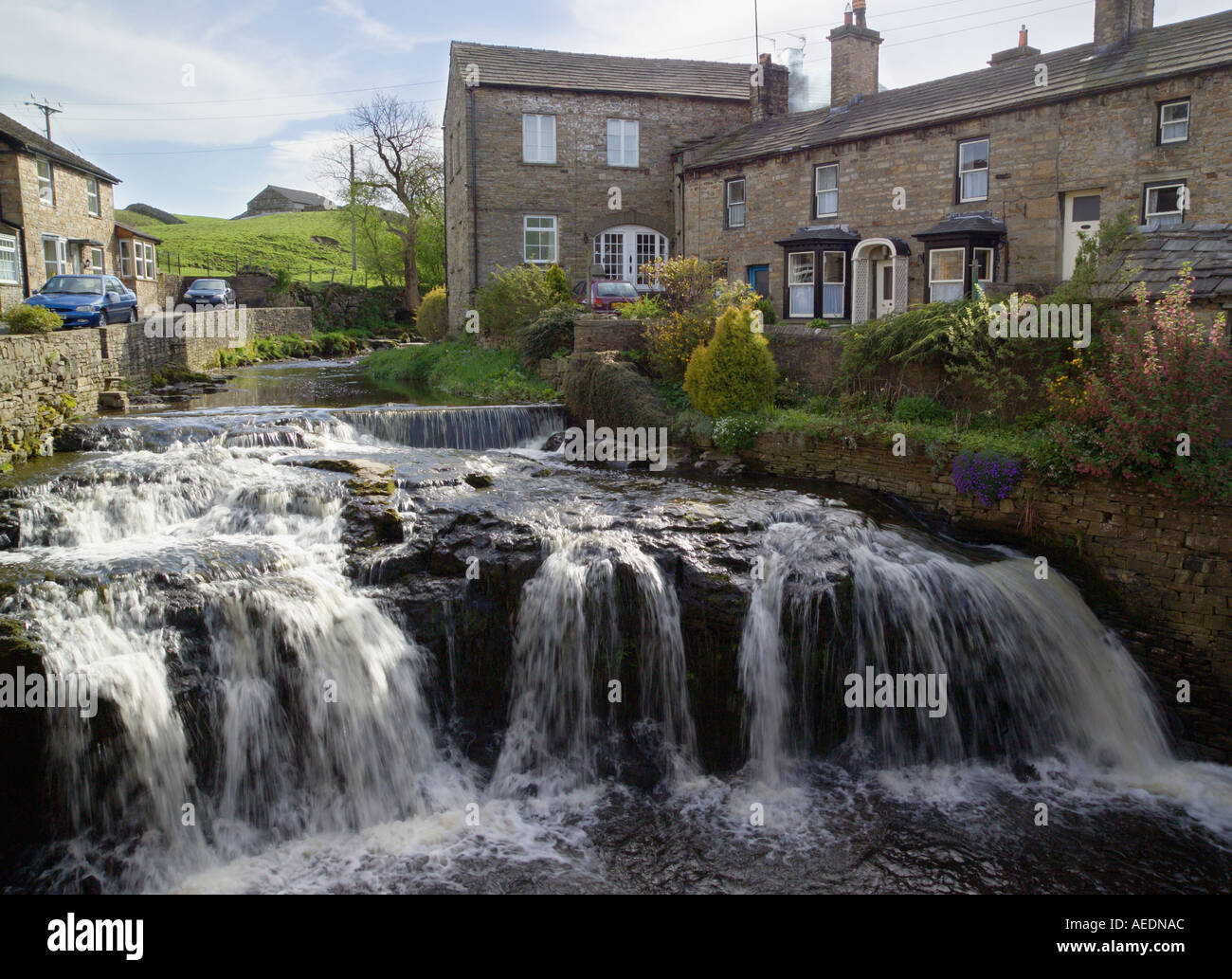 Hawes waterfall North [Yorkshire Dales] England Stock Photo