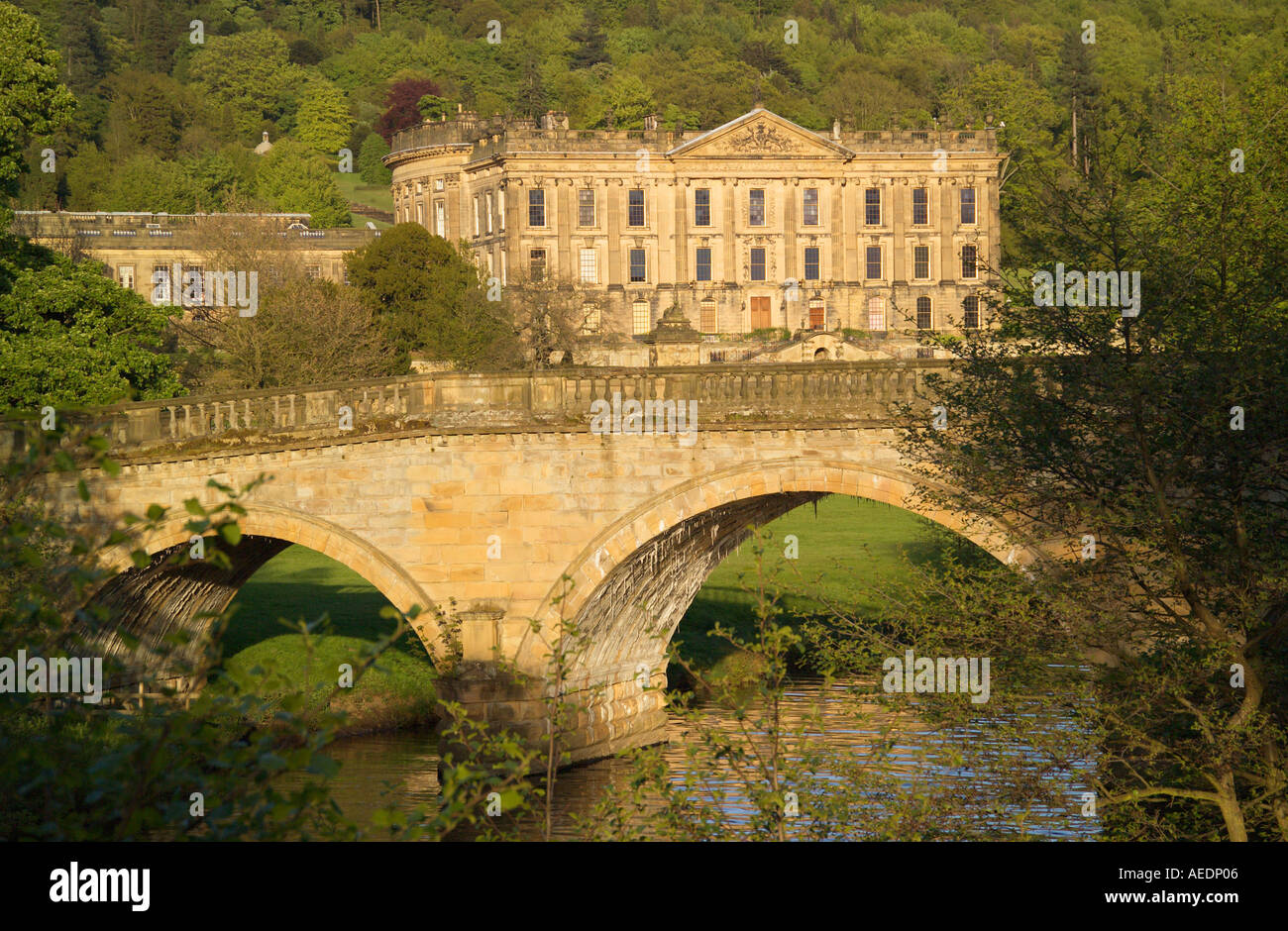 "Chatsworth House" Chatsworth Derbyshire Stock Photo Alamy